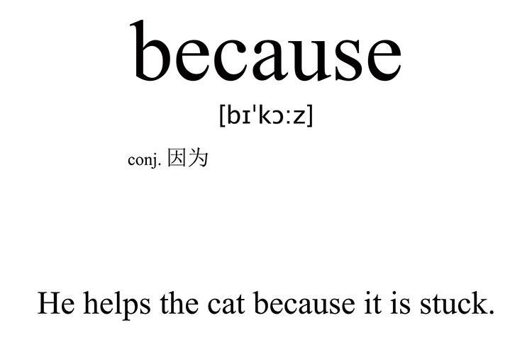 because