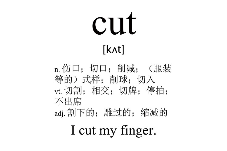 cut